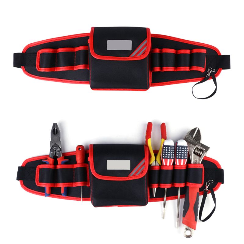 Elektricien Boor Gereedschapstas Taille Pocket Pouch Riem Opslag Houder Onderhoud Kit: 3