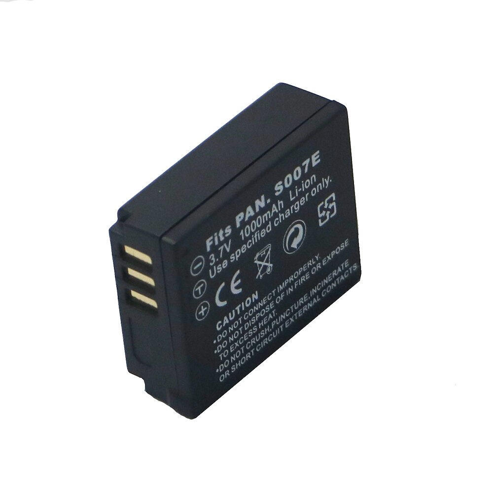 3.7v 1000mAh CGA-S007 CGA CGR S007E S007 S007A BCD10 Battery for Panasonic DMC TZ1 TZ2 TZ3 TZ4 TZ5 TZ50 TZ15 Batteries bateria