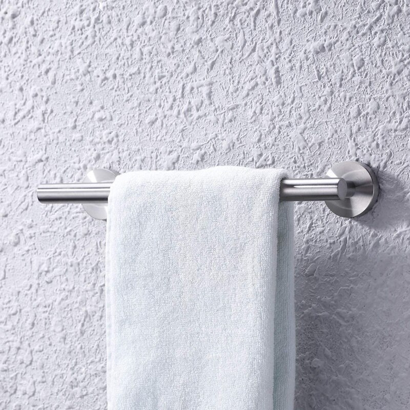 Hand Towel Bar Bathroom Towel Holder Kitchen Dish Cloths Hanger SUS304 Stainless Steel RUSTPROOF Wall Mount