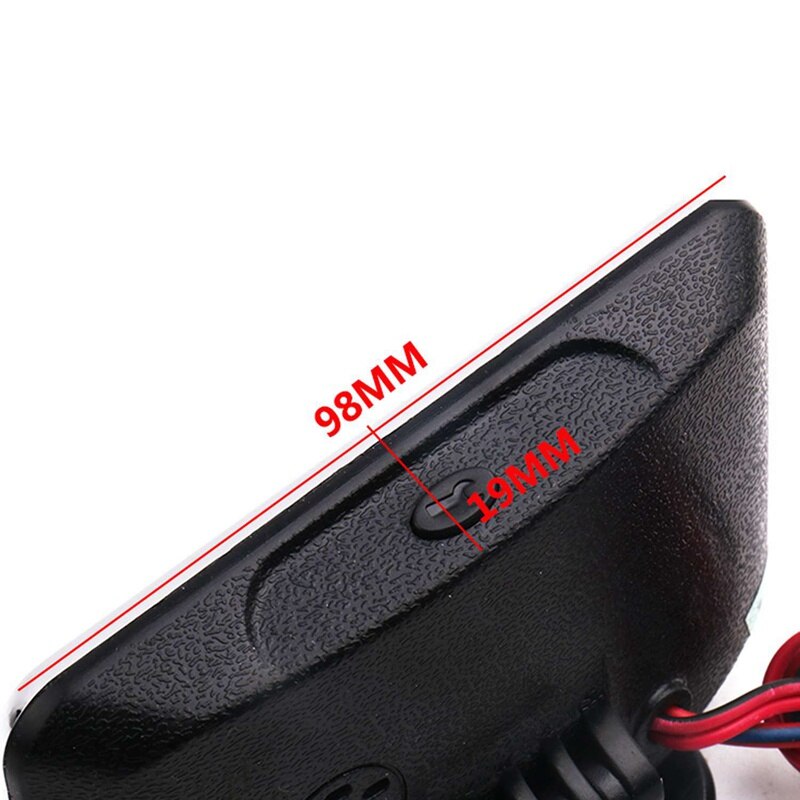 2 in 1 Car LCD Digital Gauge Voltage Pressure Water Temperature Meter Buzzer Alarm M10