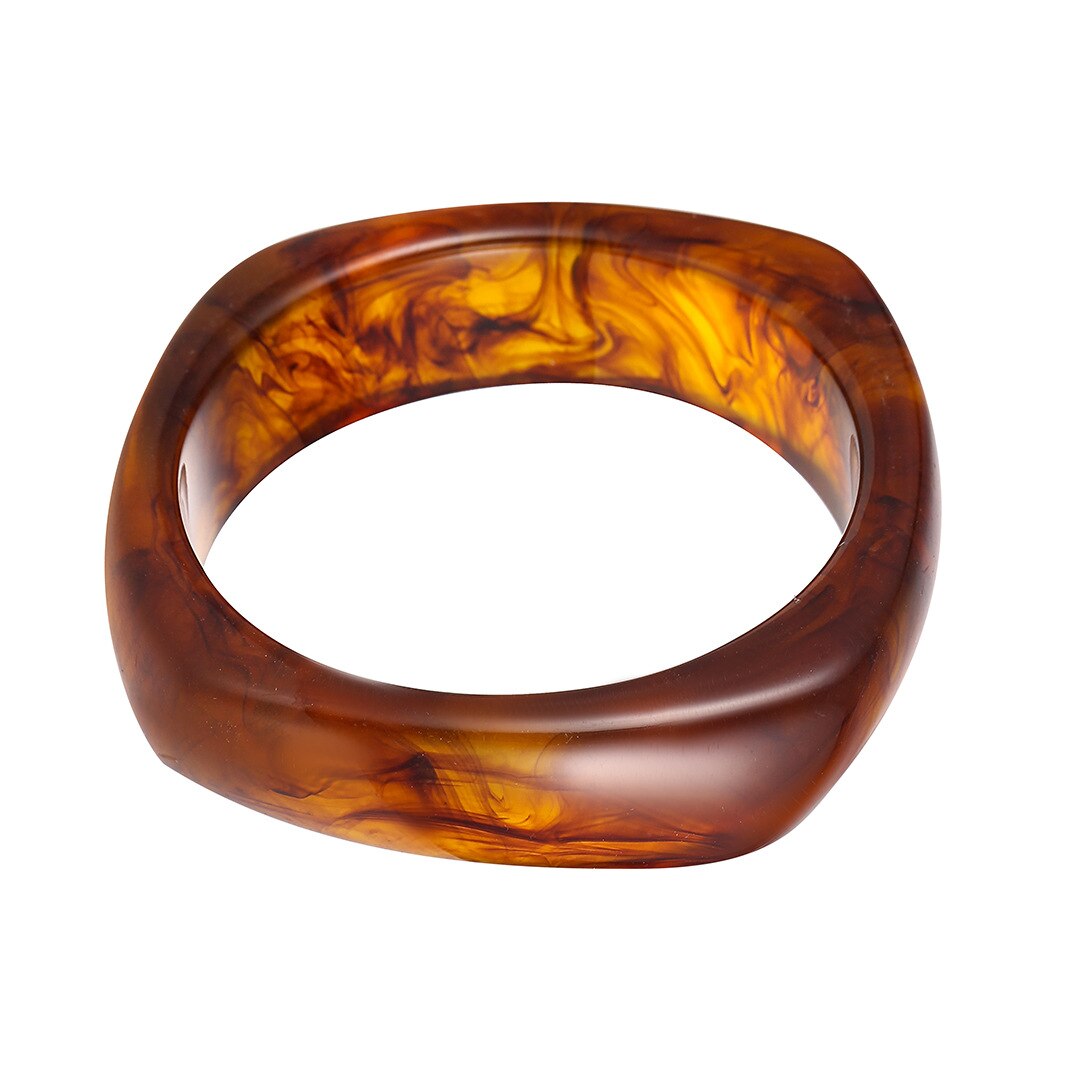 Cellulose Acetaat Brede Armband In Dark Tortoise Acryl Hars Armband Polsbandjes Voor Vrouwen Tiener Meisjes Minimalistische Schildpad