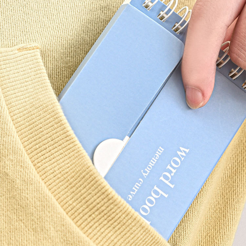 Morandi Kawaii Little Notepad Portable Cute Loose-leaf Notebook Diary Simple Office Classification School Supplies