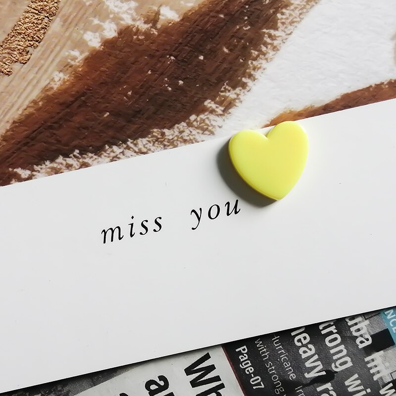 10PCS Cute Mini Fridge Magnets Colorful Love Heart Small Refrigerator Stickers Lovely Photos Wall Magnetic Sticker For Home Deco: 10 PCS Color 12