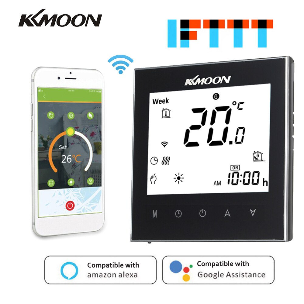 Wifi smart termostat temperaturregulator til vand / elektrisk gulvvarme vand / gaskedel fungerer med alexa google home