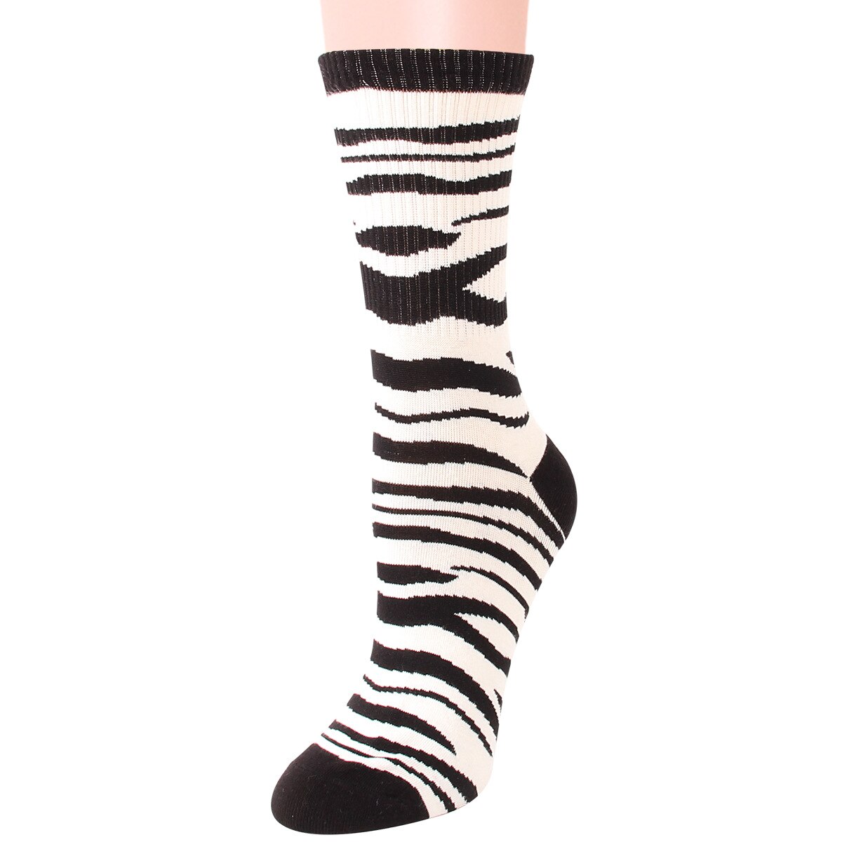 Harajuku kawaii søde sokker kvinder mejeri zebramønster bløde åndbare bomuldsstrømper ankelhøje afslappede behagelige sokker st.: Stil 3