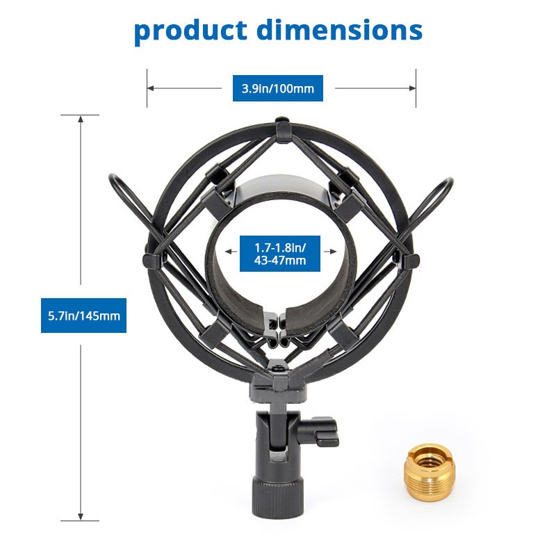 Microphone Shock Mount Microphone Stand For BM 800 Studio Microphone Spider Shock Mount Mic Holder Clip For bm800 Mikrofon micro