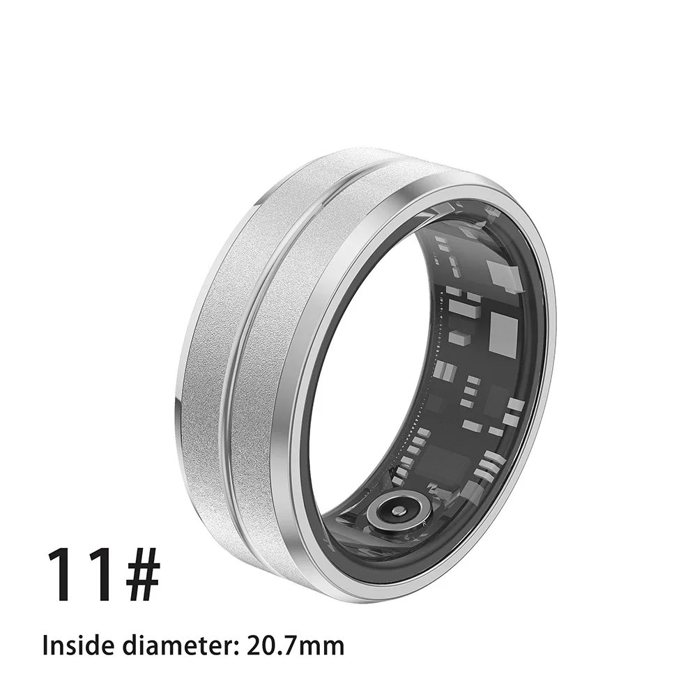 Anillo inteligente 2025 para hombres y mujeres, control del ritmo cardíaco y del oxígeno en sangre, múltiples modos deportivos IP68, anillos inteligentes impermeables para Android IOS: Oro