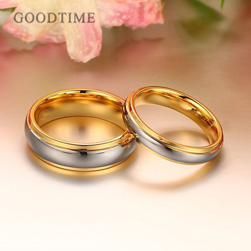 Trendy Couple Ring Tungsten Carbide Rings Wedding Ring For Lover Party Jewelry Engagement Tungsten Ring Anniversary