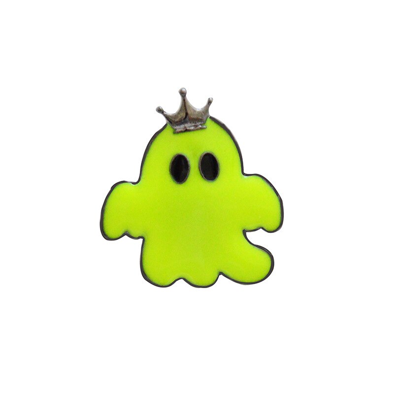 Schattige lichtgevende spookspelden en broches halloween revers kroon hoeden rugzak badge kinderen volwassenen jeans jas jas decoratie sieraden: 4