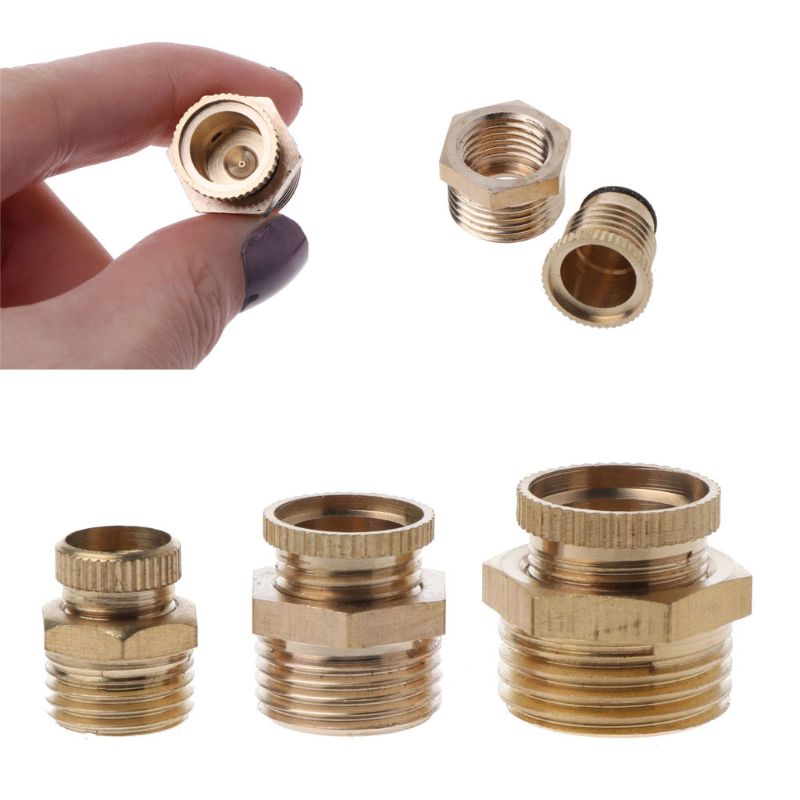 Air Compressor Tank Port Fittings NPT 1/4" 3/8" 1/2‘’ Solid Brass Male Thread Water Drain Safety Valve Replacement Part