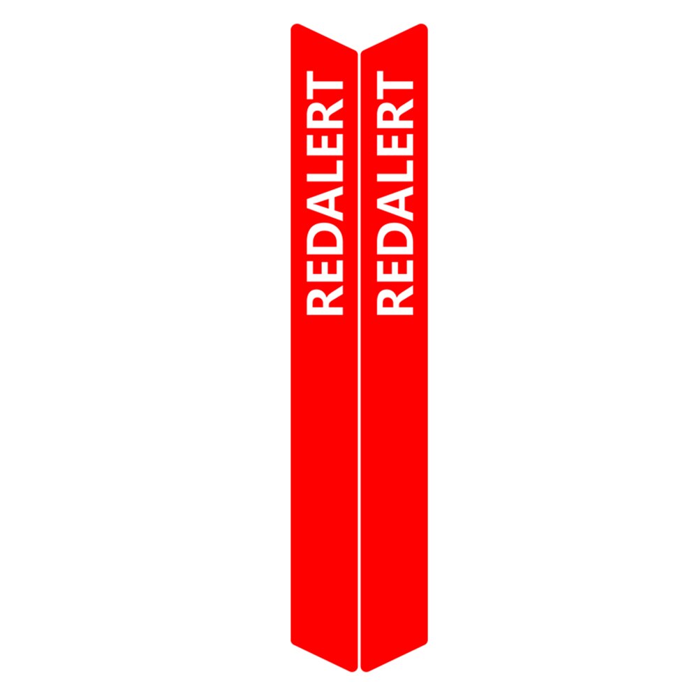 1 par de accesorios de fácil uso, decoración de de PVC, barra adhesiva, bicicleta eléctrica, patinete para Ninebot ES1 ES2 ES3 ES4: Rojo