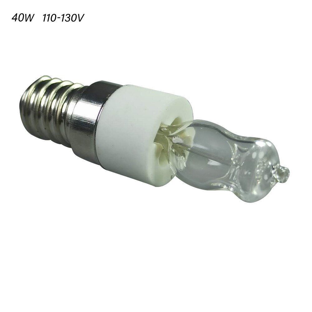 2PCS 40W/50W E14 Oven Light Bulb 110V/220V High Temperature 500℃ Resistant Safe Halogen Lamp Dryer Microwave Bulb: 40W