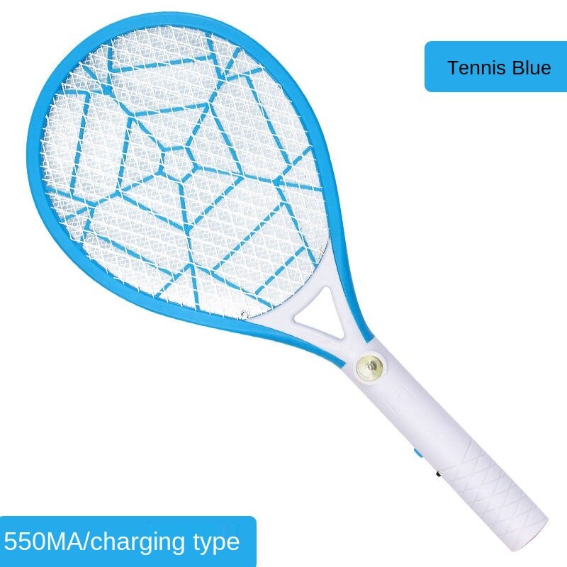 Electric Mosquito Swatter Rechargeable Household Multi-function Three Layer Net Powerful Battery Fly Swatter Mosquito Swatter: J