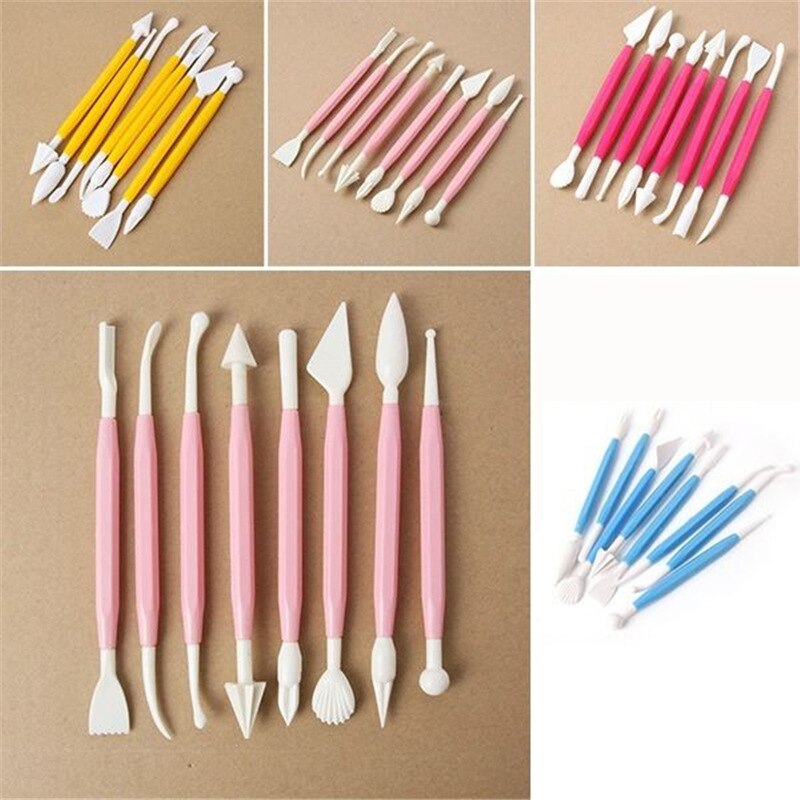 5pcs/set DIY Stainless Steel Fimo Polymer Clay Tools Slime Playdough Tool Sculpture Tools Toys For Clay Carving