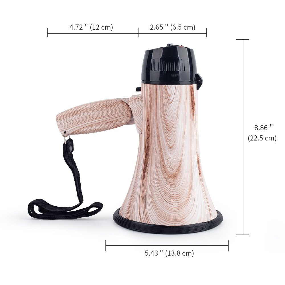 Outdoor Handheld Multifunctionele Megafoon Opladen Opname Alarm Hoorn High-Power Luidspreker