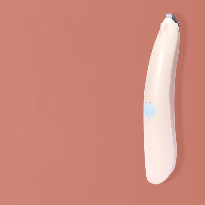 Tondeuse professionnelle pour les pieds des animaux de compagnie, accessoire de toilettage pour chiens, rasoir pour couper les poils des fesses, des oreilles et des yeux, avec lumière: pink