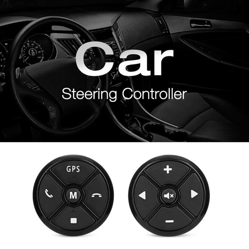 Mando Universal para volante de coche 4Key Music inalámbrico DVD GPS navegación volante Radio Control remoto botones negro
