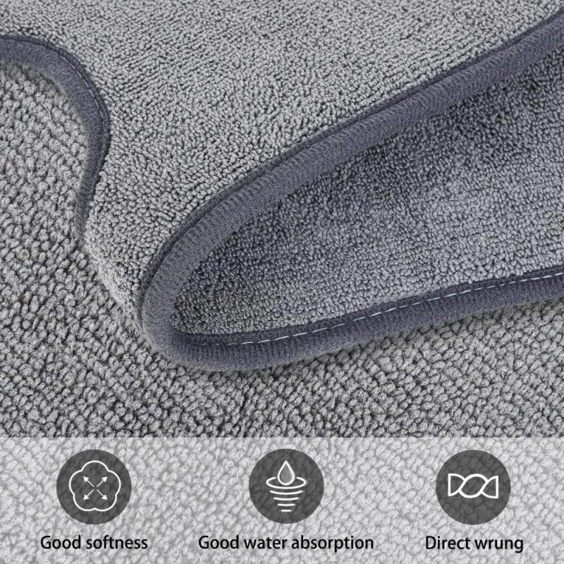 Kitchen Sink Splash Mat With Buttons Faucet Counter Absorbent Mat Sink Splash Guard Microfiber Water Drying Pad For Bathroom