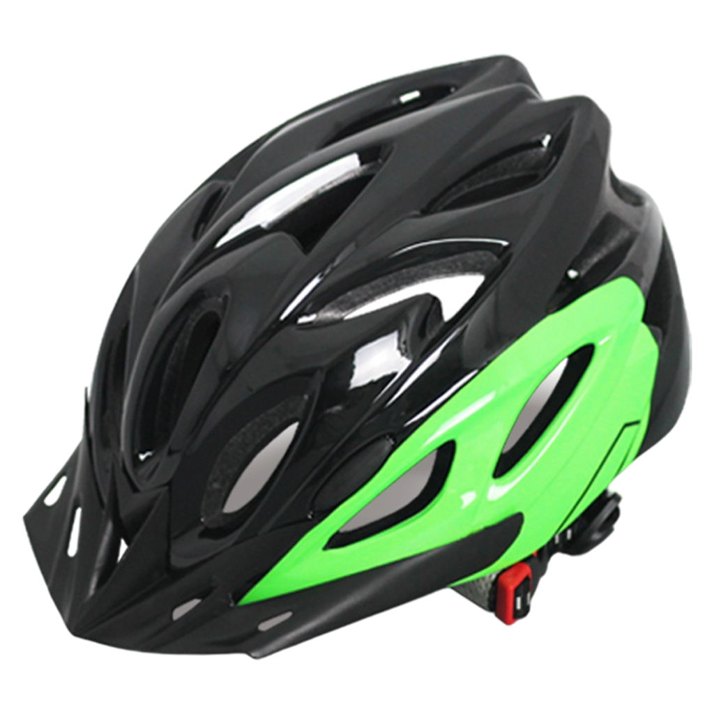 Casco de seguridad para niños, para bicicleta de montaña, súper ligero, ventilado: Black Green S