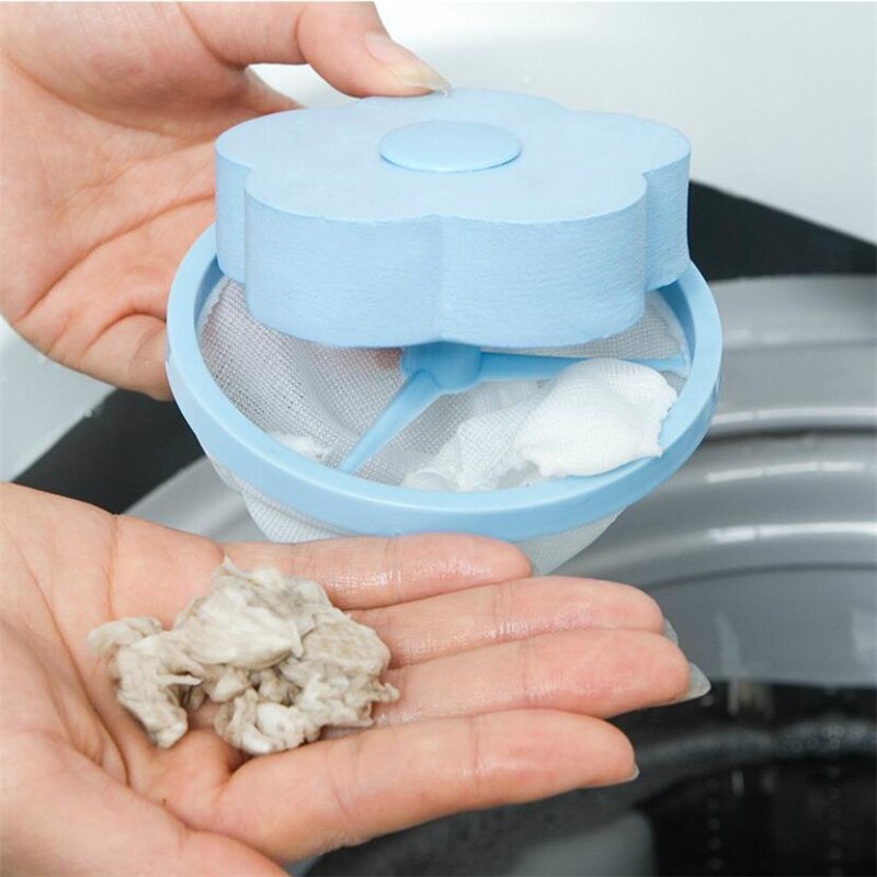 Hårfjerning catcher filter mesh pose rengøringsbolde taske snavset fiberopsamler vaskemaskine filter vaskebolde diske