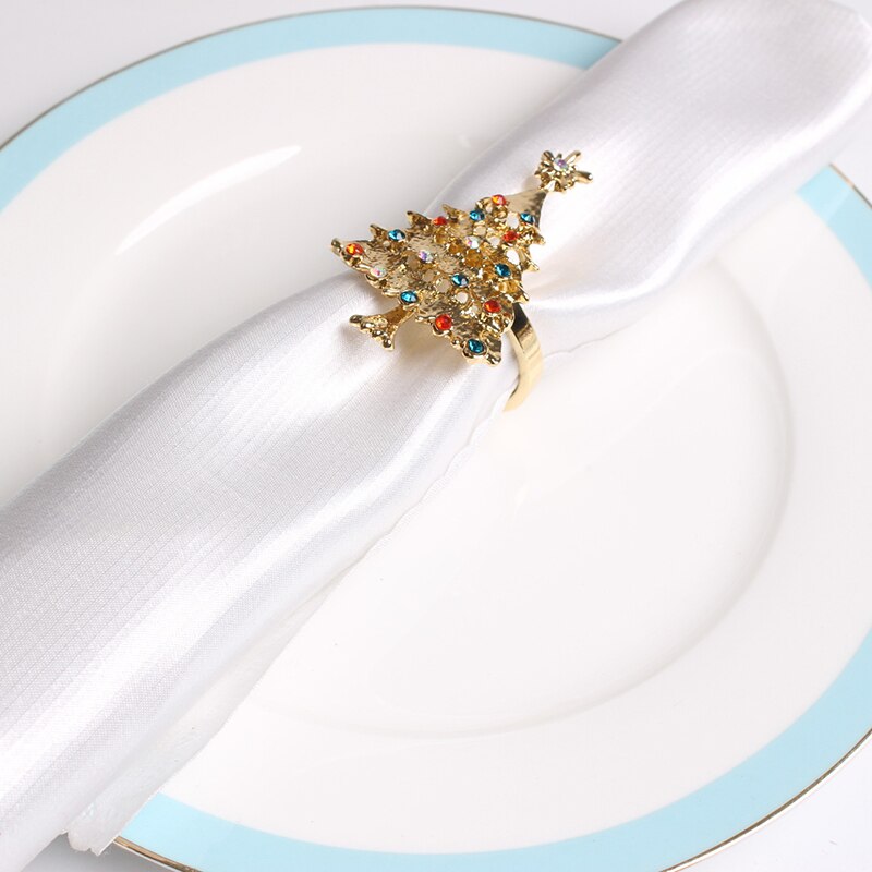 Christmas Tree Napkin Ring Napkin Holder Ring for Christmas Thanksgiving Home Table Decoration 1pc