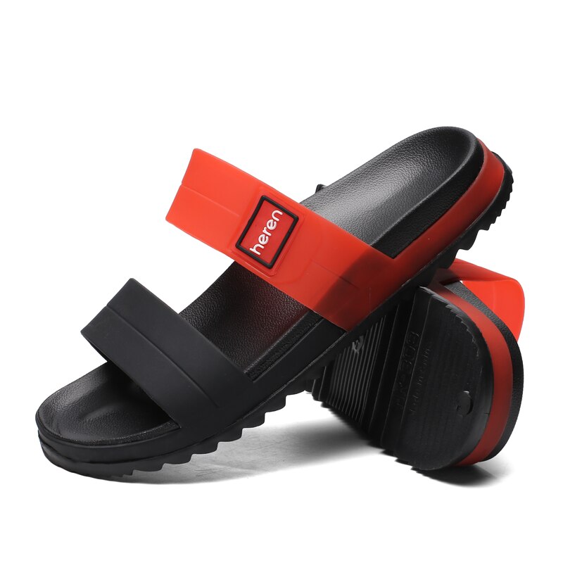 Coslony Sandalen Männer Sommer Hausschuhe gucken Zehe kippen-Flops Männlichen Ich bin Freien Nicht-Unterhose Flache Strand Rutschen Hause Atmungs hausschuhe
