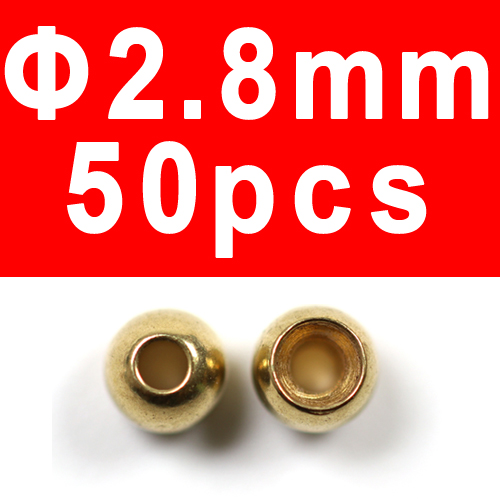 Wifreo 50 stk fluebinding messingperler nymfe perlehoved fluebinding perle 2.3mm 2.8mm 3.4mm 3.8mm kina fluefiskemateriale: 50 stk 2 prik 8mm