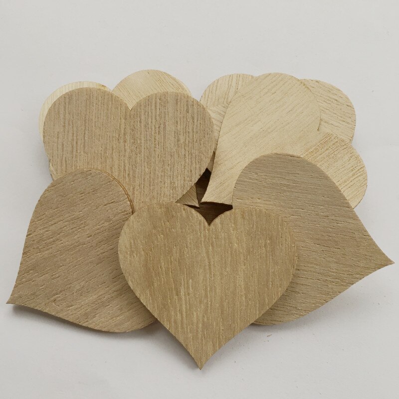 10pcs Star Natural Rustic Wood Circles, Wooden Log Slices for DIY Craft, Wedding Decoration, Home DecorCenterpieces: heart
