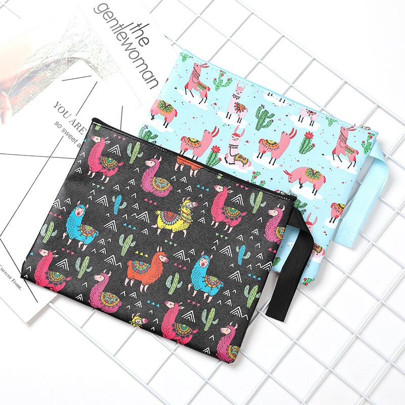 Vrouwen make-up tas handtas leren envelop portemonnee dames toilettas strand waterdichte wassets tas case dag clutches