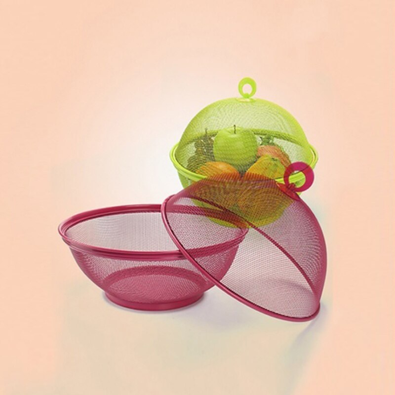 Rooster fruitmand ijzeren fruitschaal met deksel keuken afwasmand voor tafeldecoratie