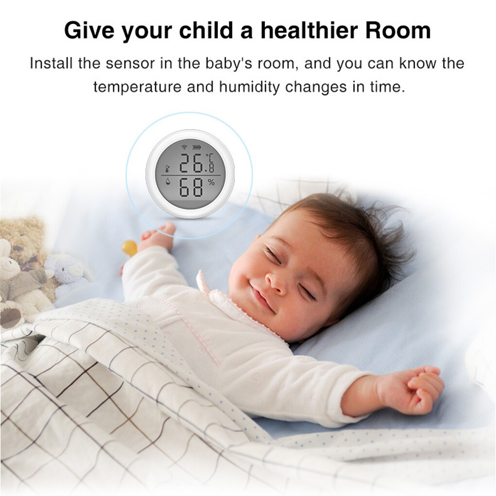 voor Tuya WiFi Intelligente Temperatuur en Vochtigheid Sensor Temperatuur En Vochtigheid Sensor, 2 Stks Smart WIFI Detector Voor Intelligente Leven App voor Tuya WiFi Intelligente Temperatuur en Vochtigheid Sensor Temperatuur En Vochtigheid Sensor, 2 Stks Smart WIFI Detector Voor Intelligente Leven App