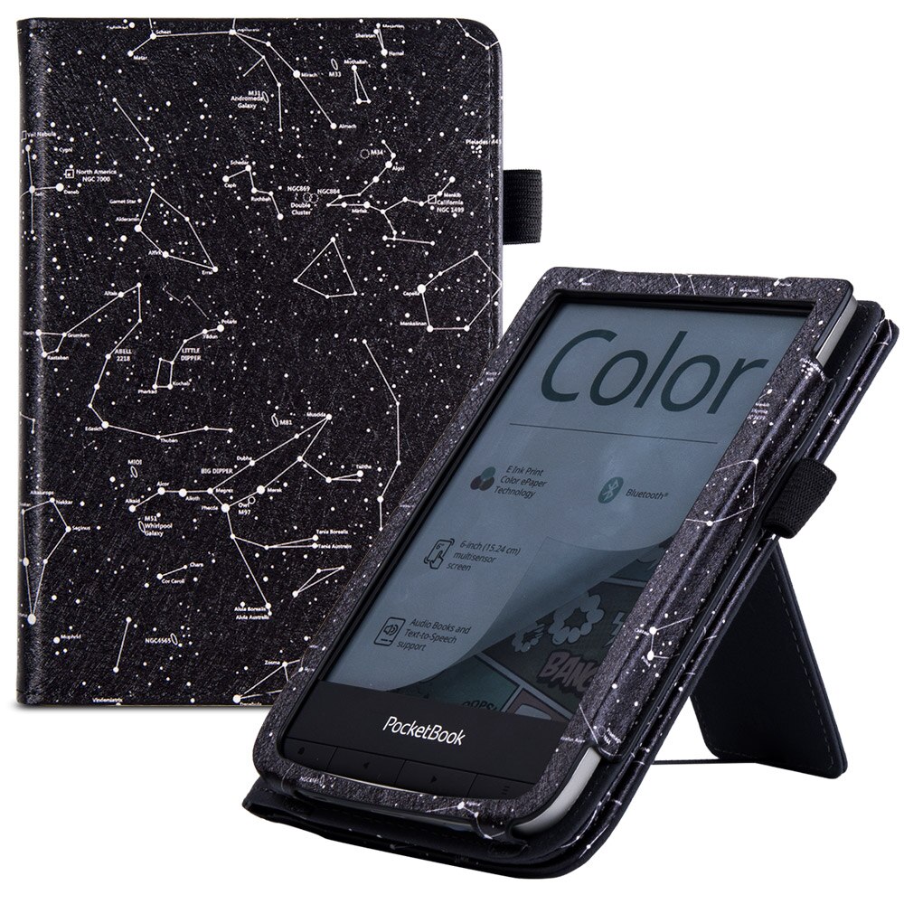 PocketBook – livre de poche tactile HD 3/5/Basic Lux 2/PocketBook Basic 4/Pocketbook, étui de 633 couleurs avec support/repose-main