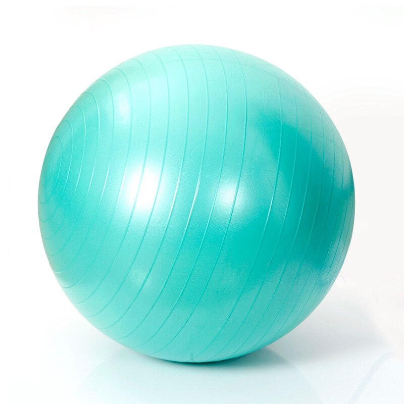 Yoga Ball Diameter 55CM Fitness Ball Matte Explosion-Proof Environmental Protection Thickening Health And Fitness Exercise Ball: water blue