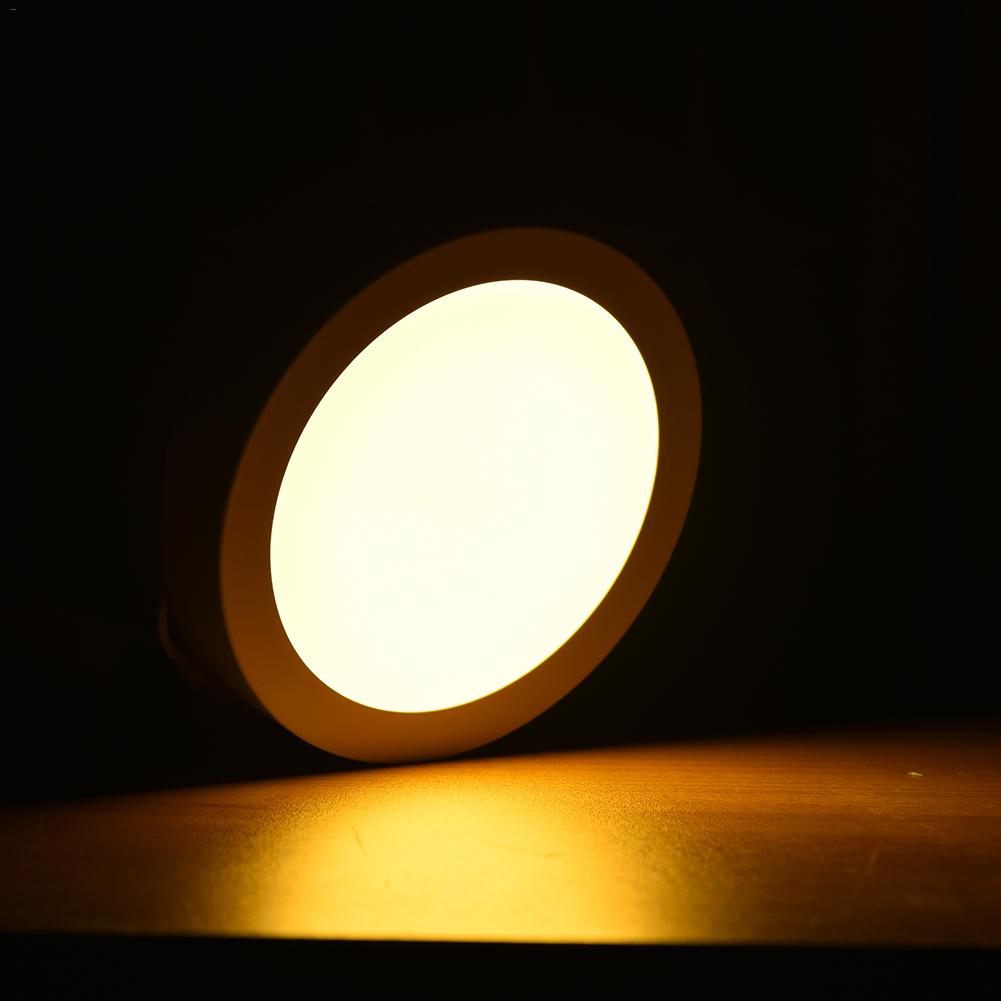 LED Opbouw Plafond Licht Ronde Paneel Licht 12W 24W Plafondlamp AC85-265V Indoor Warm Licht Panel Licht Voor home Decor