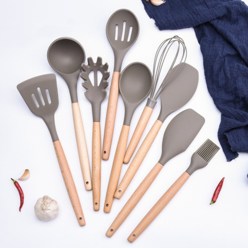 1pc- dreje silikone køkkensæt suppeske køkkenredskaber madlavning non-stick køkkentilbehør