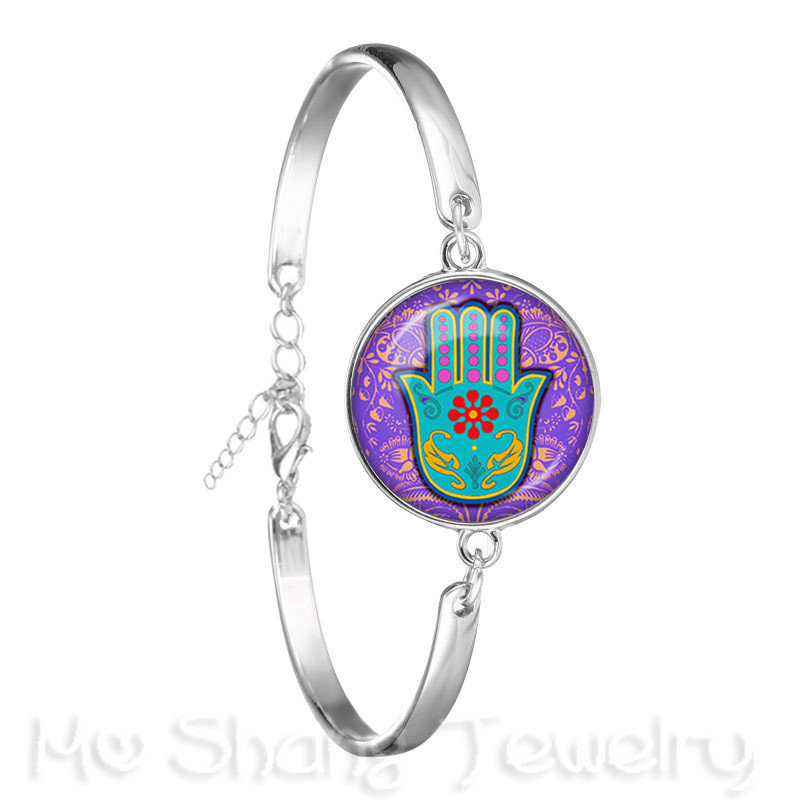 Pulsera de la estatua de Ganesha, brazalete de cadena de budismo indio, Ganesha, Vinayaka, Dios, Vintage,: Rodio plateado