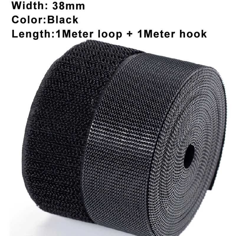 1 M/Pairs Naaien Klittenband Tape Strips Niet-klevende Sluiting Tape Stof Nylon Sticky Strips Voor Kleding DIY Ambachten 20-100mm: Antique Zinc