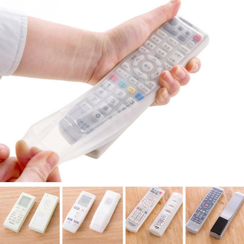 Silicone Remote Control Cover Transparent TV Remote Control Case Air Conditioning Dust Protective Case Waterproof Storage Bag