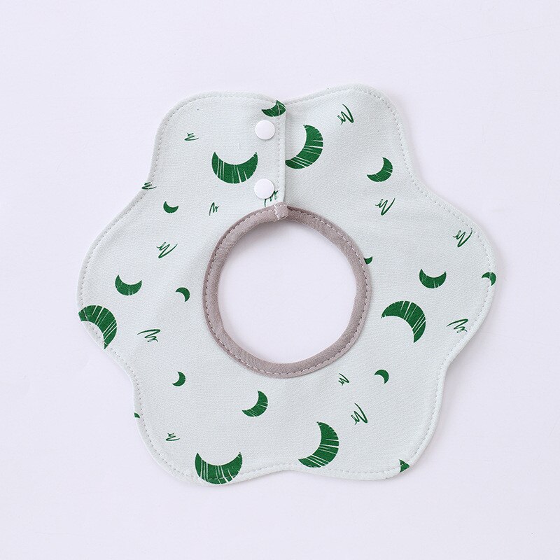 Cotton Baby Boys And Girls Feeding Burp Cloths 360 degrees Rotating Baby Bibs Towel Cute Bandanas Scarf Children Cravat Stuff: 16