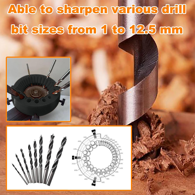 1-13mm Boorslijper Bitslijper Multi-specificatie Boor Slijpen Draagbare Boor Power Schuurmiddelen voor slijpen 125