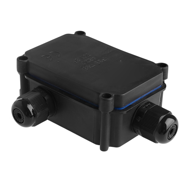 Boîte de jonction électrique étanche IP66, connecteur de fil de câble en plastique, glande, directe