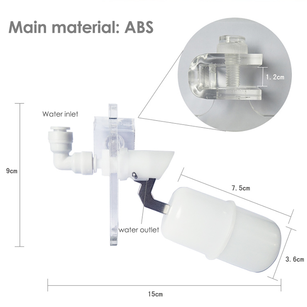 Float Valve Kit For Water Trough Fountain Aquarium Chicken Dog Horse Cattle Waterer Liftable Automatic Add Water Supplies Water