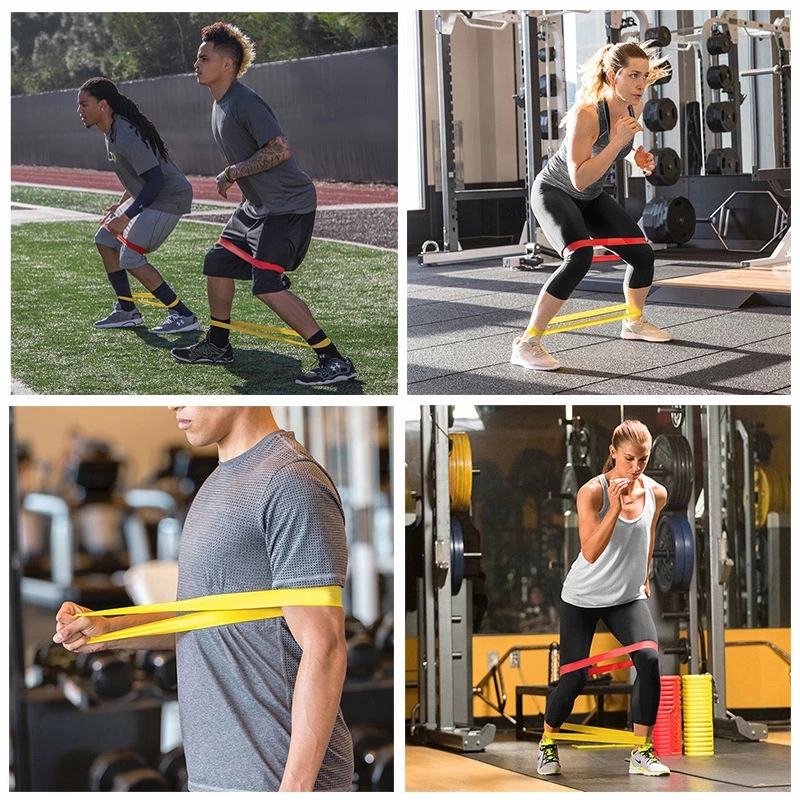 1/5 stk. fitness modstandsbånd til yoga stretch pull-up assist elastikker gummi crossfit træning træningsudstyr