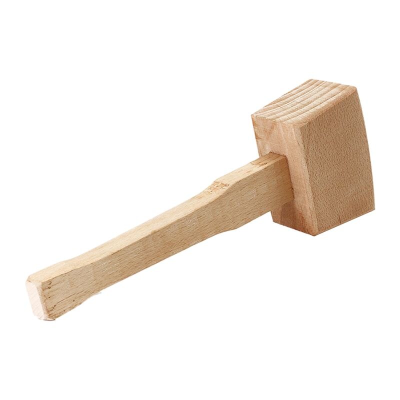 Mazo de madera de carpintero sólido de haya, 250mm, mango de martillo, herramienta para carpintería