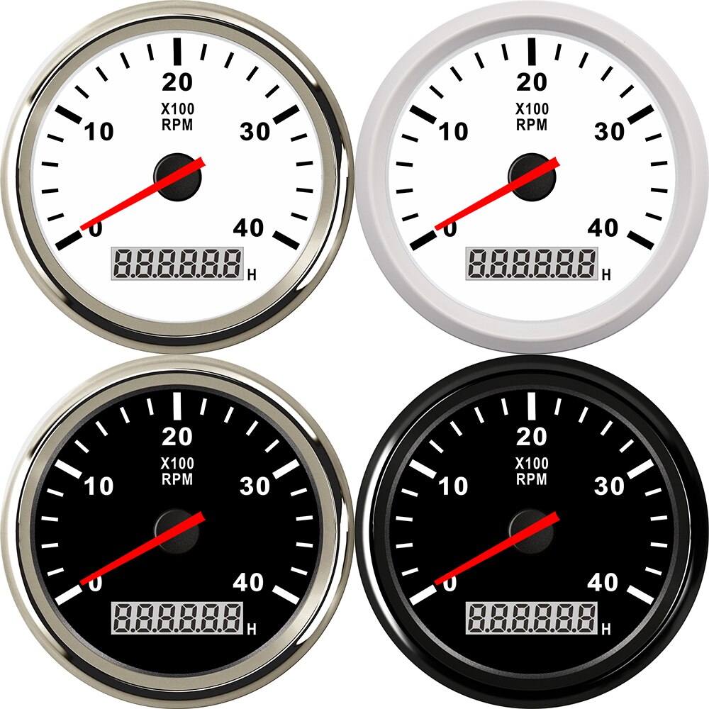 85Mm Gauge Auto Boot M16/M18 Tacho Sensor Marine Tacho Meter Met Lcd