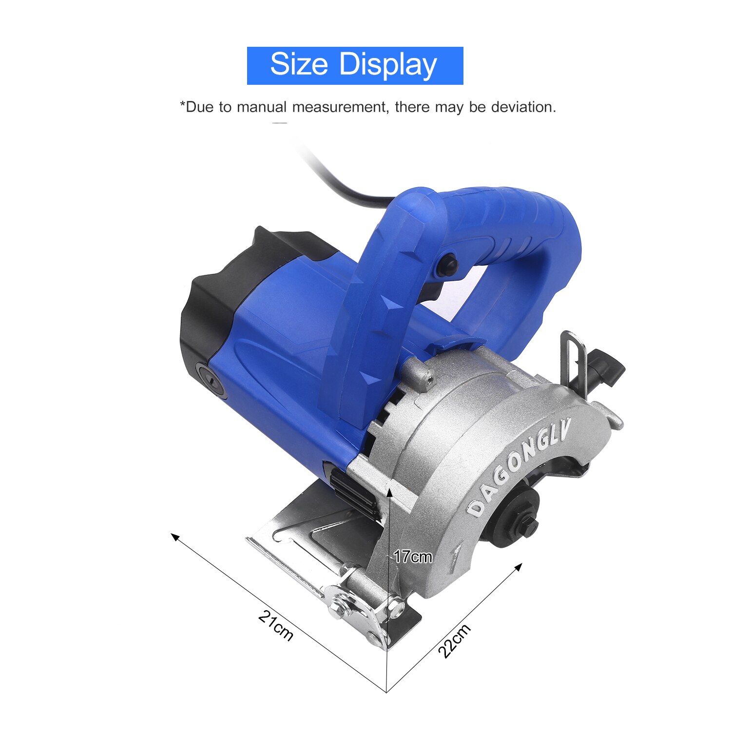 1800W Electric Circular Saw Cutter Machine Max Cutting Depth 30mm 13000RPM for Ceramic Stone Tile Wood Bamboo Cutting