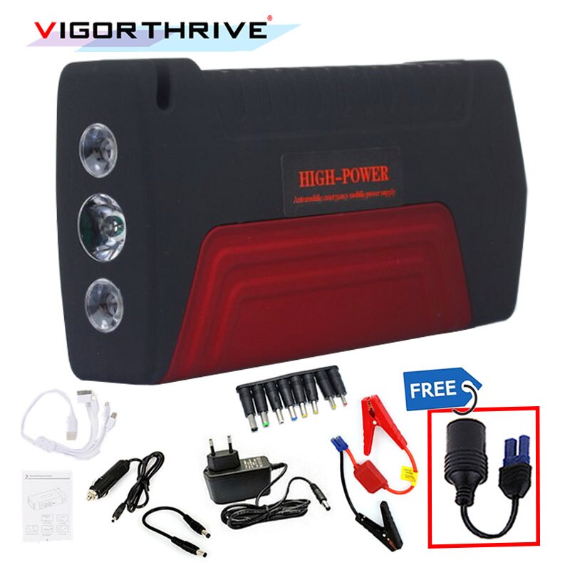 Car Charger For Car Battery Booster Mini Emergency 12V Car Jump Starter Power Bank Portable Starting Device 600A Petrol Diesel