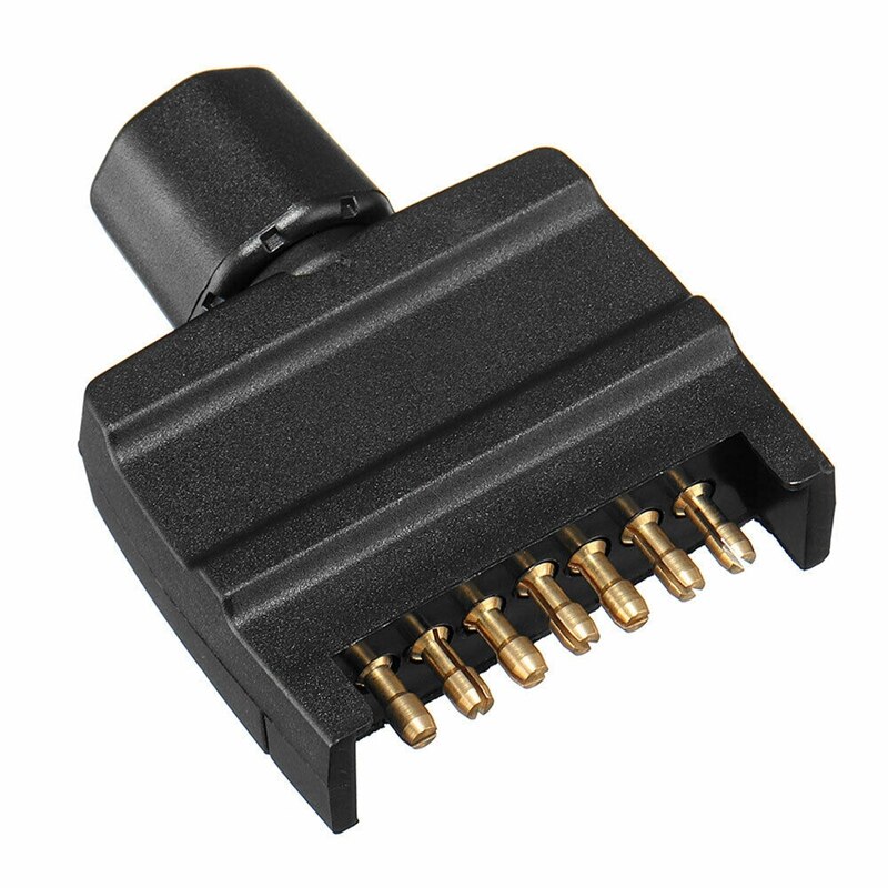 5 x enchufe de remolque 7 Pin plano macho rectangular caravana remolque barco remolque Parte
