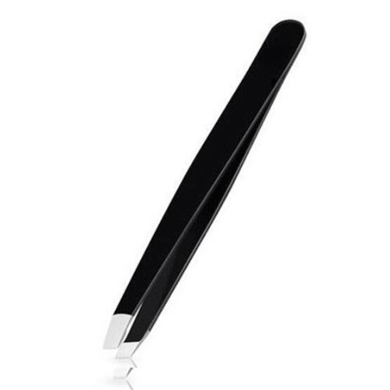 1pc øyenbryn pinsett rustfritt stål flat spiss pinsett for hårfjerning ansikt øyne makeup verktøy: Mørkeblå