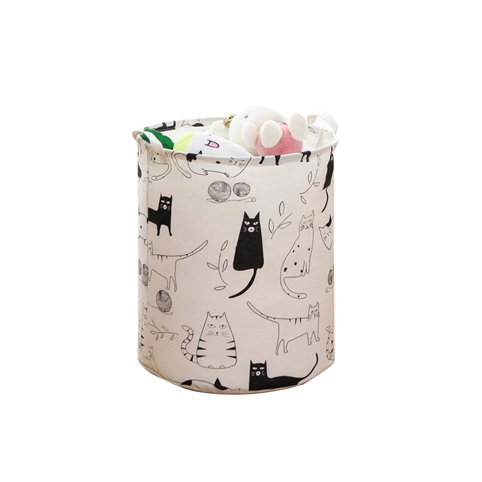 Baby Laundry Basket Cute Dinosaur Foldable Toy Storage Bucket Picnic Dirty Clothes Basket Box Canvas Organizer Cartoon Animal: B